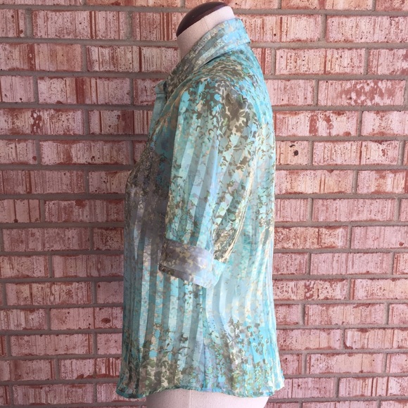 Vintage Sheer Floral Blouse - Picture 4 of 6